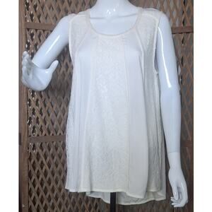 Soft Surroundings Florensia Ecru Tank Size M
